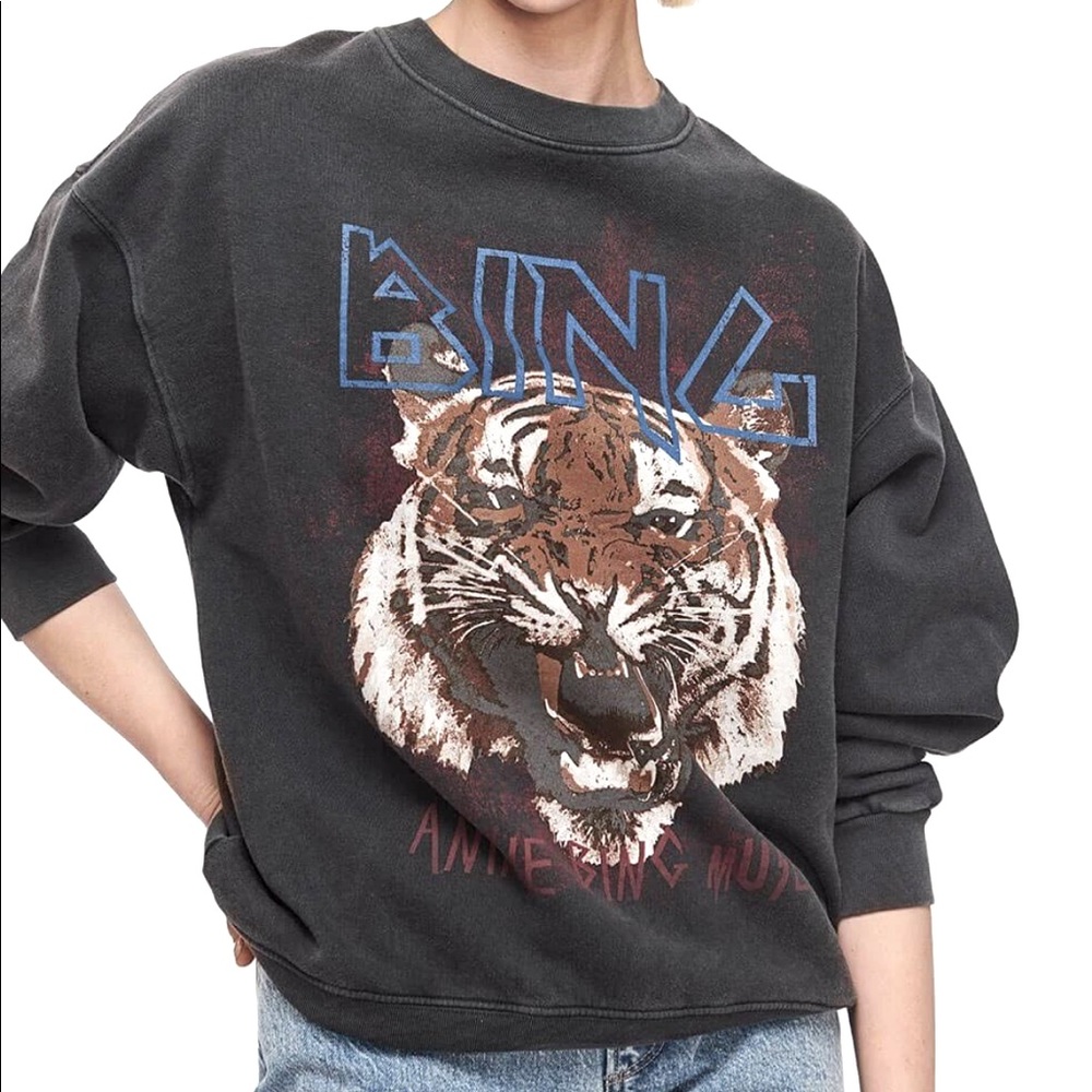 Anine Bing Tiger Sweatshirt.